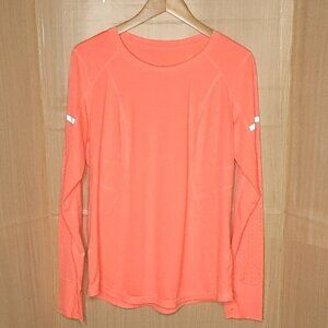 Xersion Neon Orange Long Sleeve Athletic Top XL